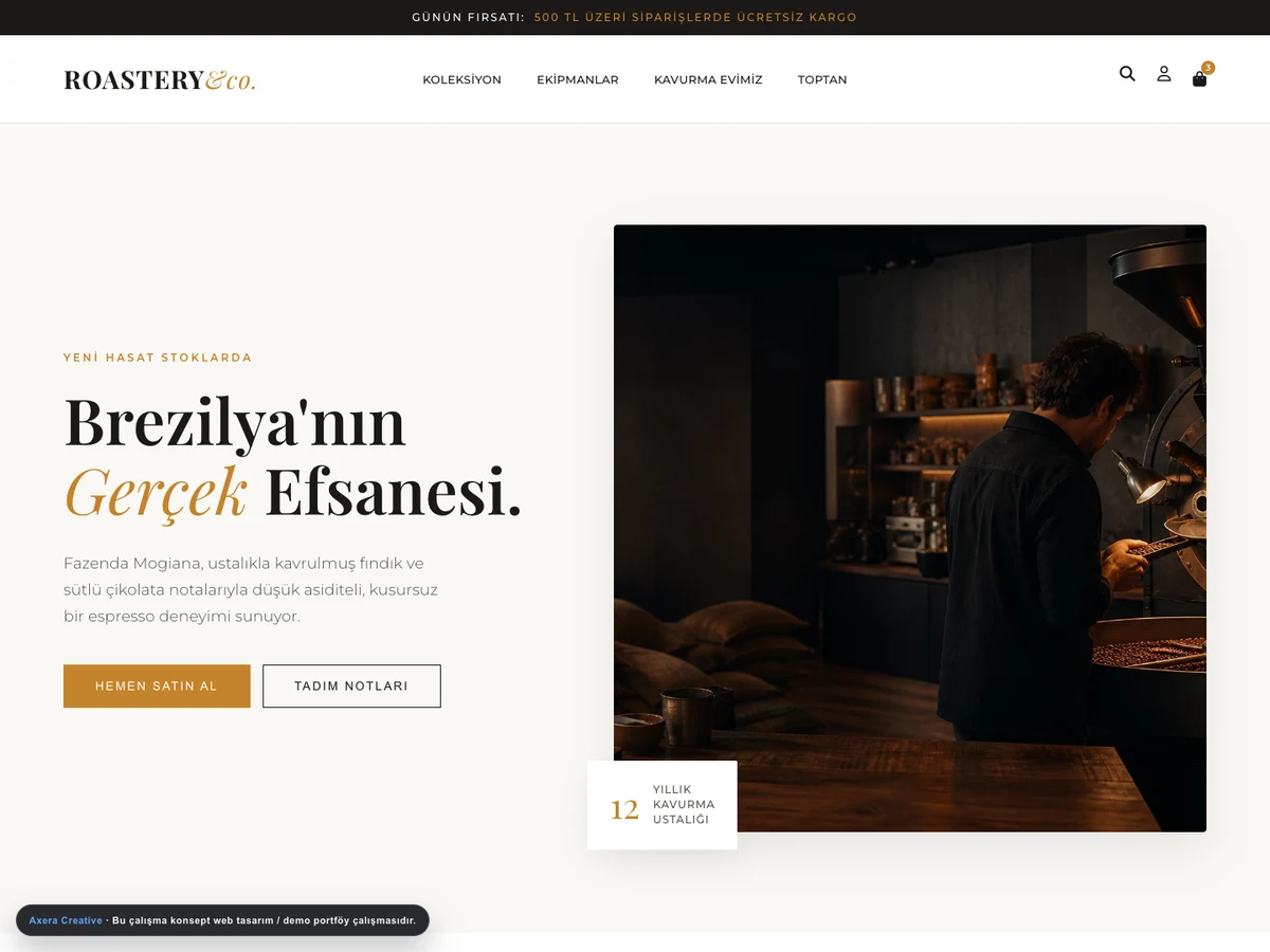 Cafe web tasarım projesi
